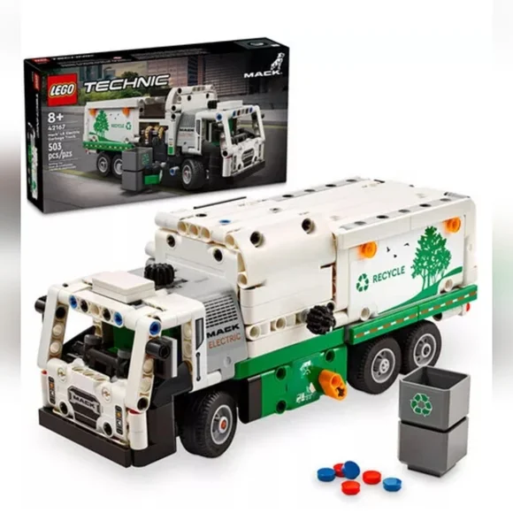 LEGO Technic Mack LR Electric Garbage Truck 42167 New Open Box Toy Brick Trucks - Picture 7 of 7